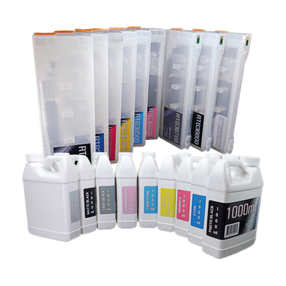 9 1000ml bottles compatible Pigment Ink 9 Refillable Ink Cartridges for Epson Stylus Pro 7890 9890 Printers