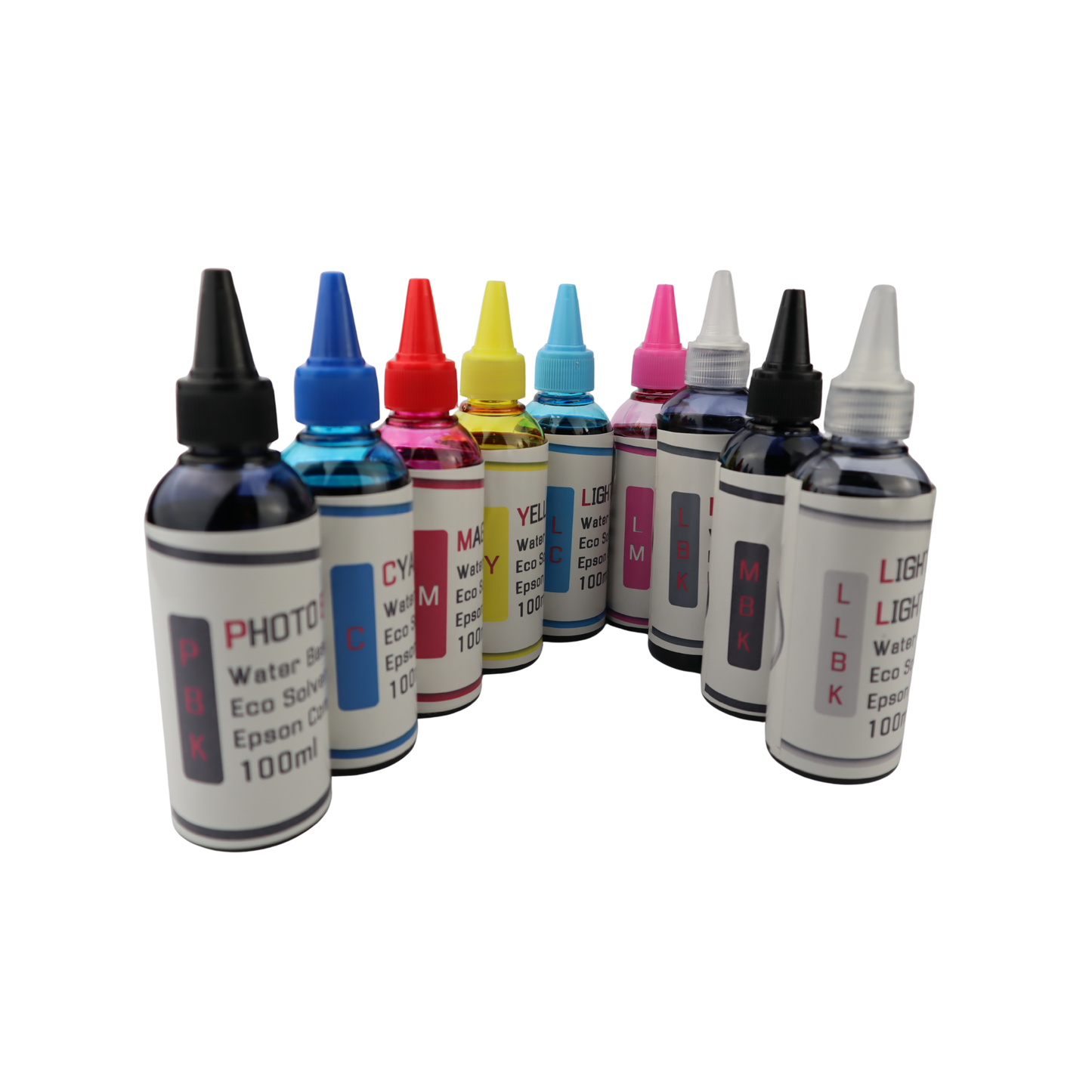 9- 100ml bottles Eco Solvent Water Based Ink for Epson SureColor P800 printer