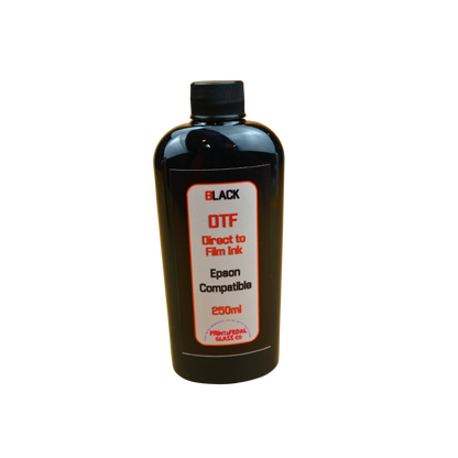 Black 250ml bottle DTF Direct to Film Ink for Epson printers or printers with Epson Print Head