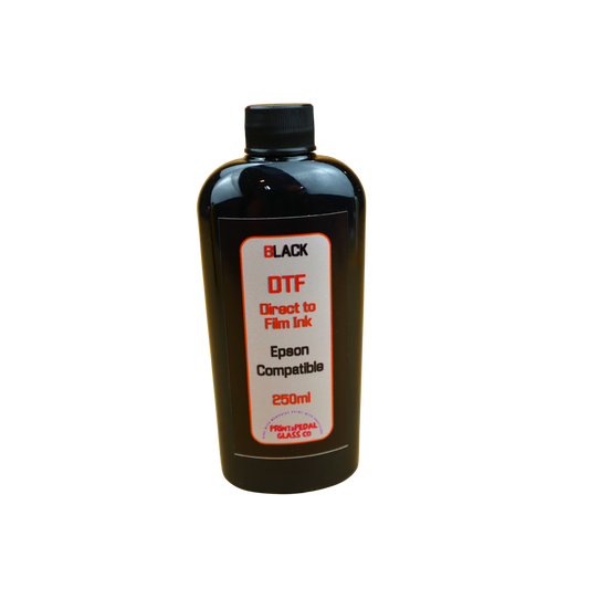 Black 250ml bottle DTF Direct to Film Ink for Epson printers or printers with Epson Print Head