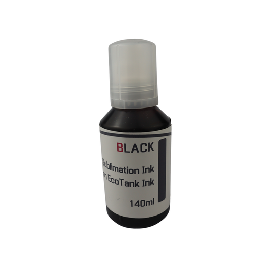 Black 140ml bottle Dye Sublimation Ink for Epson EcoTank Pro ET-16600 ET-16650 printers