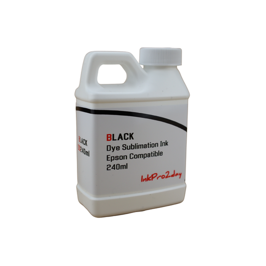 Black 240ml bottle Dye Sublimation Ink for Epson EcoTank Pro ET-16600 ET-16650 printers