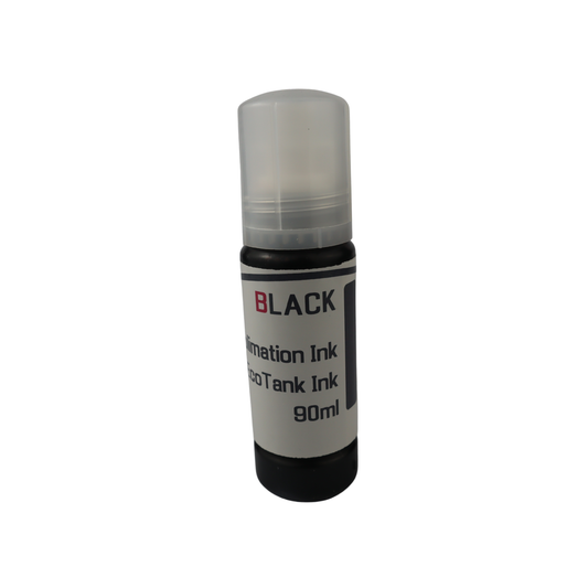 Black 90ml bottle Dye Sublimation Ink for Epson EcoTank Pro ET-16600 ET-16650 printers