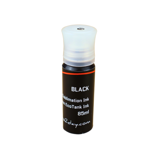 Black 85ml bottle Dye Sublimation Ink for Epson EcoTank ET-3750 ET-4750 printers