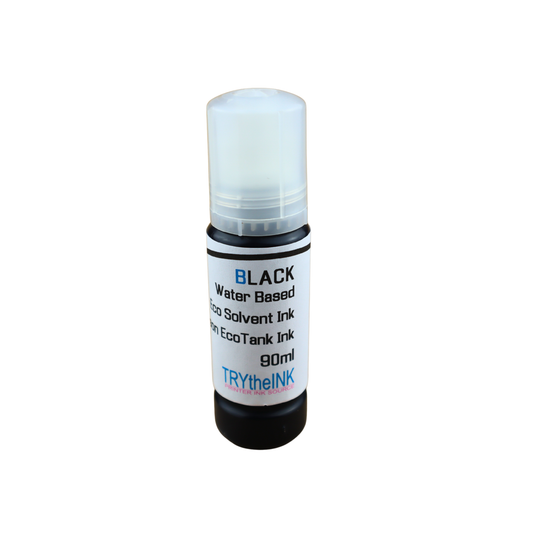 Black 90ml bottle Eco Solvent Water Based Ink for Epson EcoTank ET-4850 ET-4950 printers