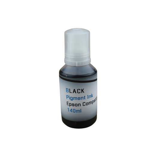 Black 140ml bottle Pigment Ink for Epson EcoTank Photo ET8500 ET-8550 printers