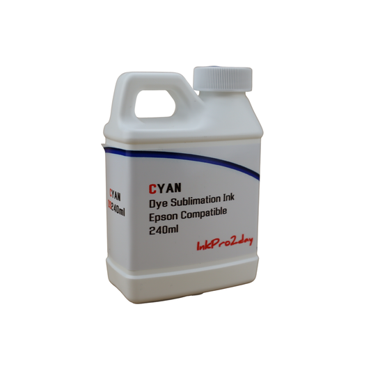 Cyan 240ml bottle Dye Sublimation Ink for Epson EcoTank Pro ET-16600 ET-16650 printers