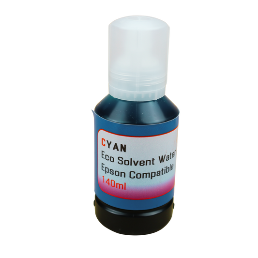 Cyan 140m bottle Eco Solvent Water Based Ink for Epson EcoTank Pro ET-16600 ET-16650 printers