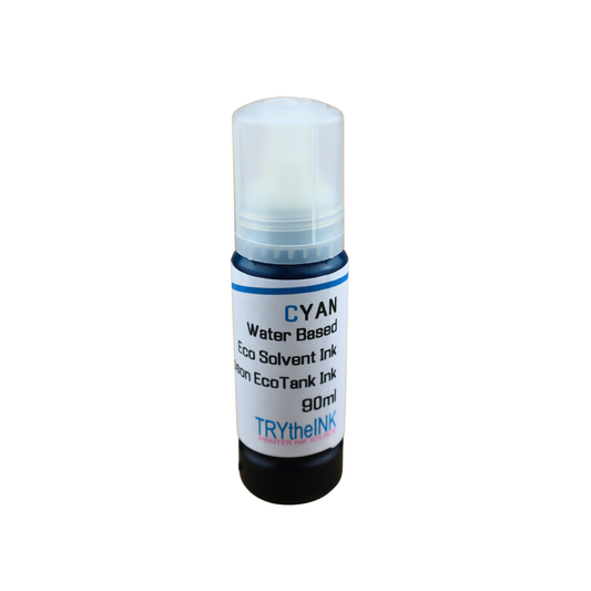 Cyan 90ml bottle Eco Solvent Water Based Ink for Epson EcoTank Pro ET-16600 ET-16650 printers