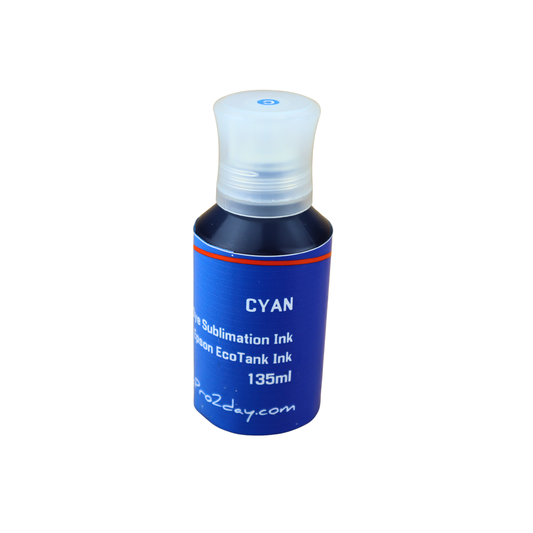 Cyan 135ml bottle Dye Sublimation Ink for Epson EcoTank ET-4700 ET-4800 ET-4810 printers