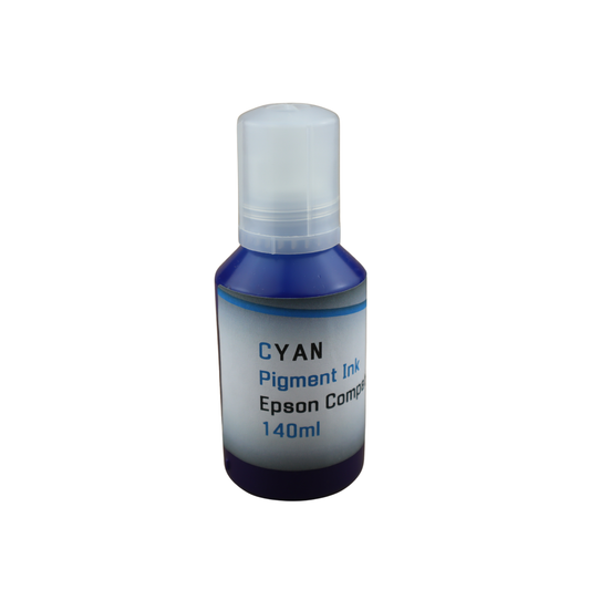 Cyan 140ml bottle Pigment Ink for Epson EcoTank Photo ET8500 ET-8550 printers