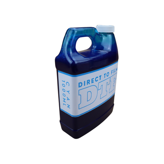 Cyan 1000ml bottle DTF Direct to Film Ink 