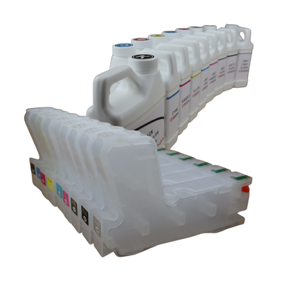 9- 500ml bottles Dye Sublimation Ink 9- 280ml Refillable Ink Cartridges for Epson Stylus Pro 3880 Printer