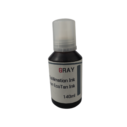 Gray 140ml bottle Dye Sublimation Ink for Epson EcoTank Photo ET-8550 printer