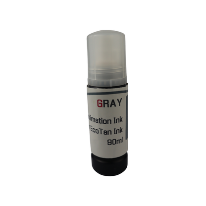 Gray 90ml bottle Dye Sublimation Ink for Epson EcoTank Photo ET-8550 printer