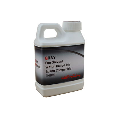Gray 240ml bottle Eco Solvent Water Based Ink for Epson EcoTank Photo ET-8500 ET-8550 printers
