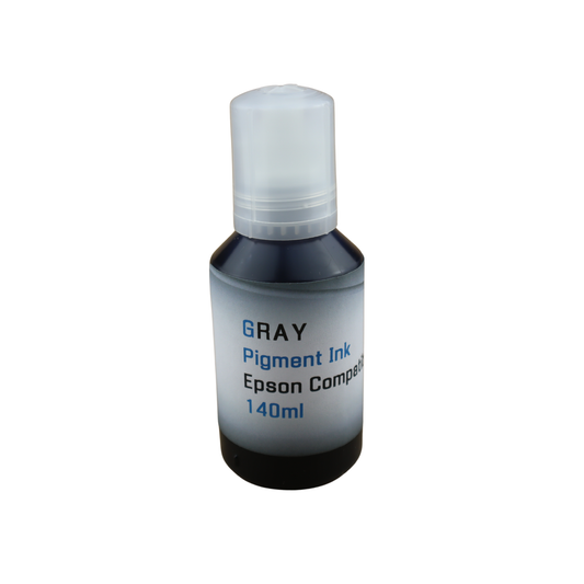 Gray 140ml bottle Pigment Ink for Epson EcoTank Photo ET8500 ET-8550 printers