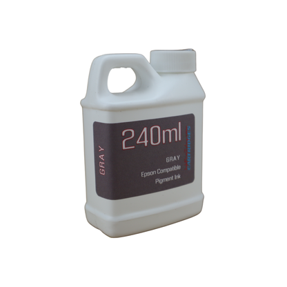 Gray 240ml bottle Pigment Ink for Epson EcoTank Photo ET8500 ET-8550 printers