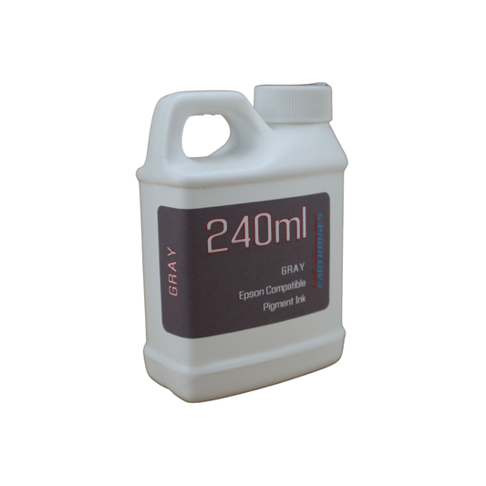 Gray 240ml bottle Pigment Ink for Epson EcoTank Photo ET8500 ET-8550 printers