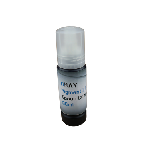 Gray 90ml bottle Pigment Ink for Epson EcoTank Photo ET8500 ET-8550 printers