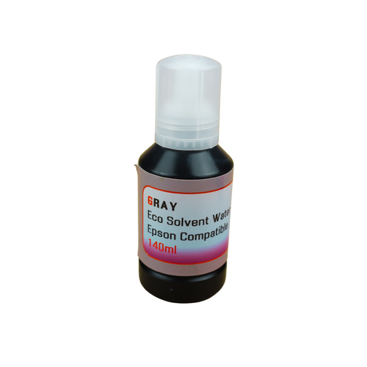 Gray 140ml bottle Eco Solvent Water Based Ink for Epson EcoTank Photo ET-8500 ET-8550 printers