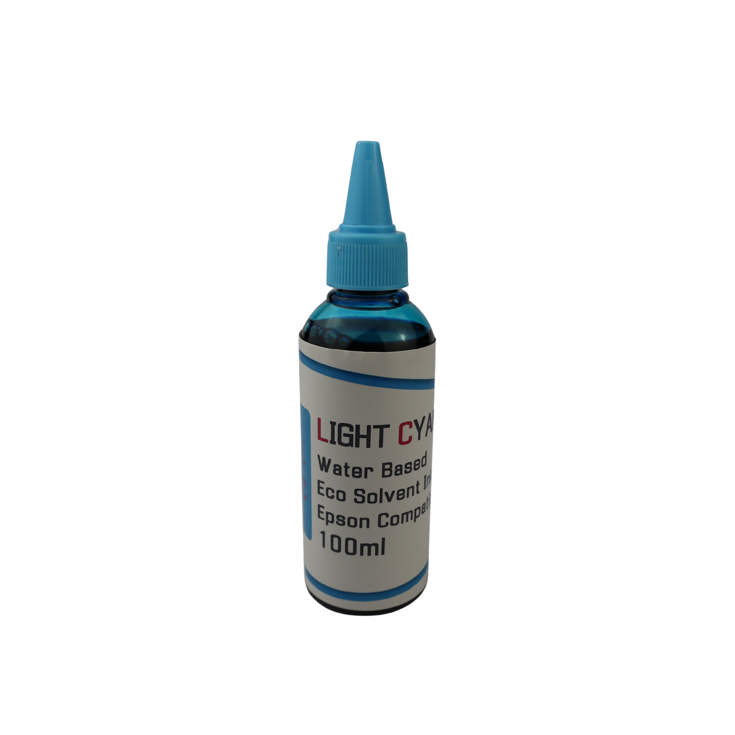 Light Cyan 100ml Eco Solvent Water Based Ink for Epson SureColor P800 Printer.