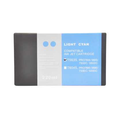 Light Cyan T603 remanufactured Pigment Ink Cartridge for Epson Stylus Pro 7800 9800 Printer