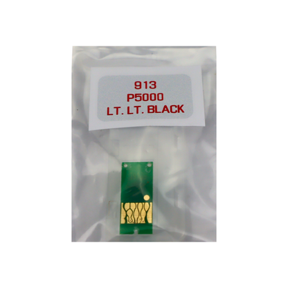 Light Light Black Chips for T913 Epson SureColor P5000 Refillable Ink Cartridges