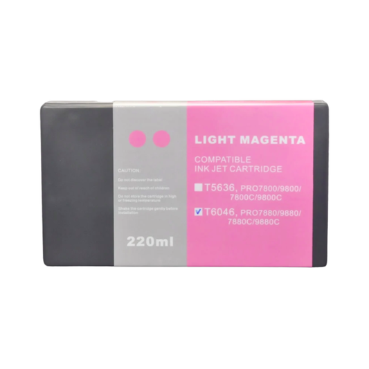 Light Magenta T603 remanufactured Pigment Ink Cartridge for Epson Stylus Pro 7880 9880 Printer
