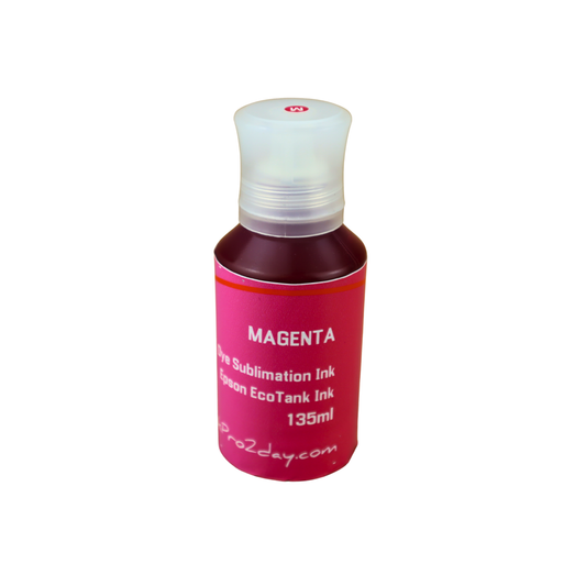 Magenta 135ml bottle Dye Sublimation Ink for Epson EcoTank ET-3750 ET-4750 Printers