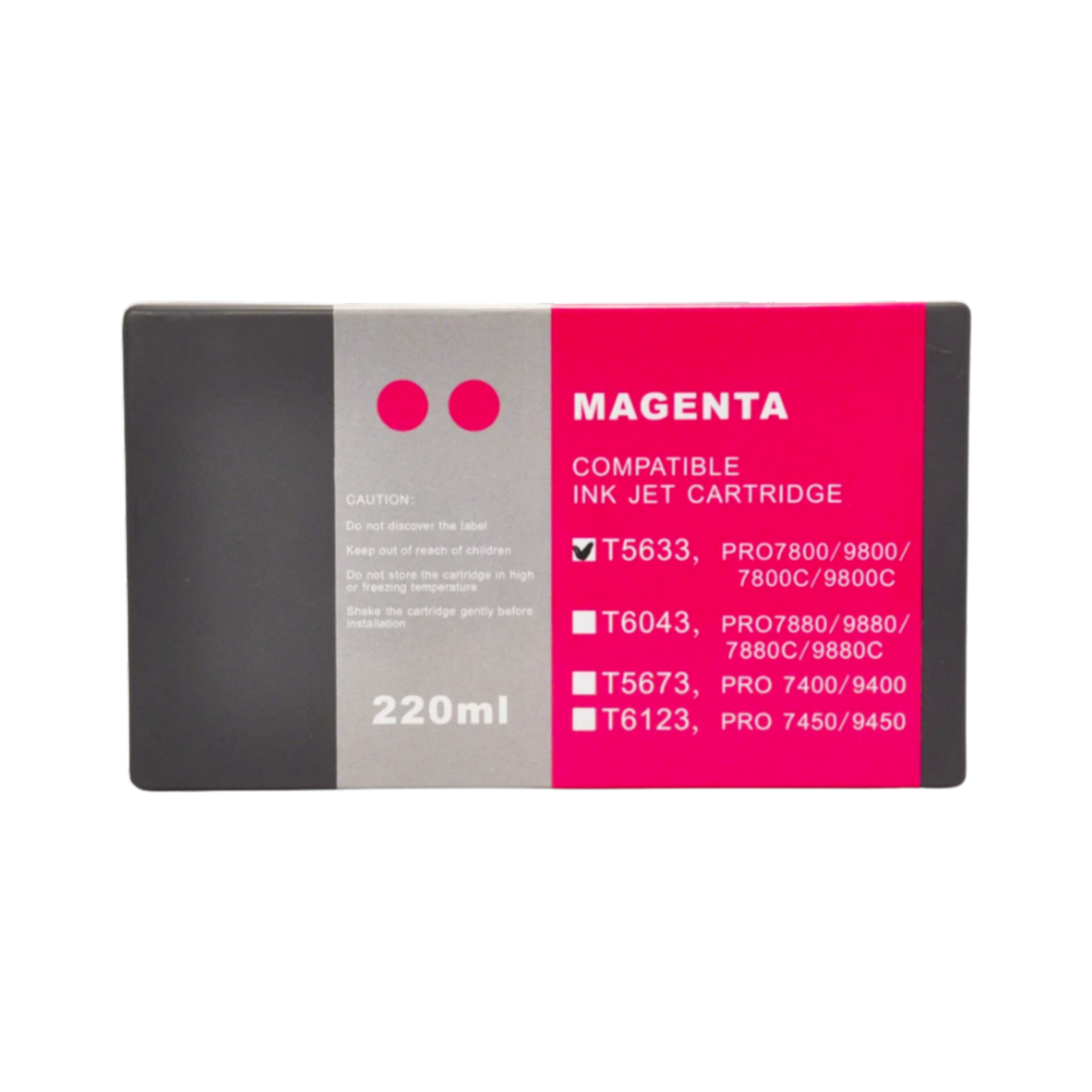 Magenta T603 remanufactured Pigment Ink Cartridge for Epson Stylus Pro 7800 9800 Printer