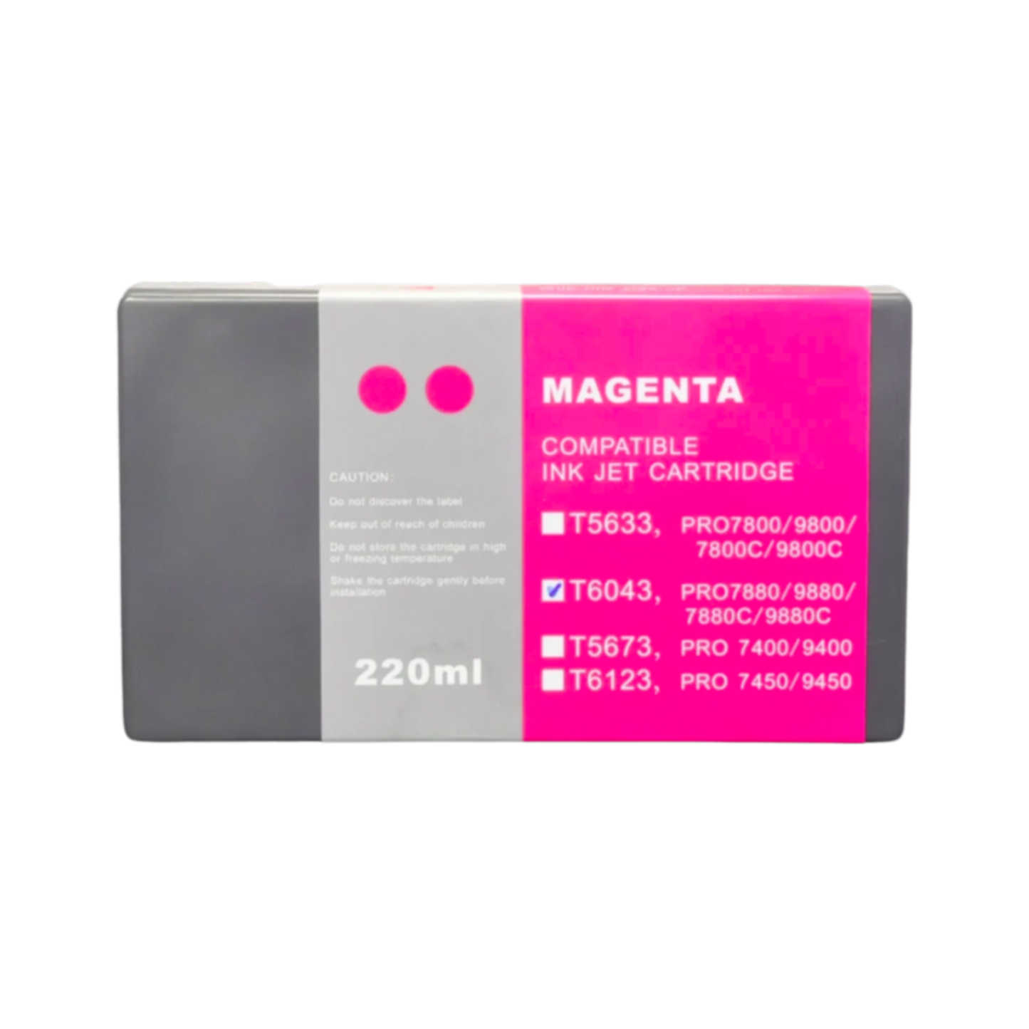 Magenta T603 remanufactured Pigment Ink Cartridge for Epson Stylus Pro 7880 9880 Printer