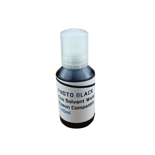 Photo Black 140m bottle Eco Solvent Water Based Ink for Epson EcoTank ET-7700 ET-7750 printers