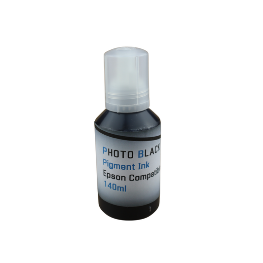 Photo Black 140ml bottle Pigment Ink for Epson EcoTank Photo ET8500 ET-8550 printers