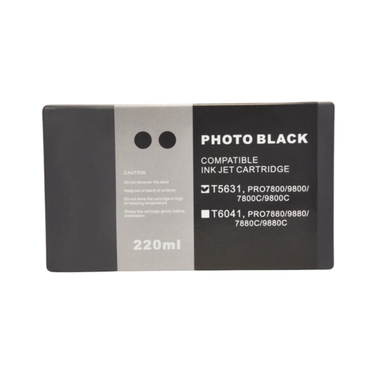 Photo Black T603 remanufactured Pigment Ink Cartridge for Epson Stylus Pro 7800 9800 Printer