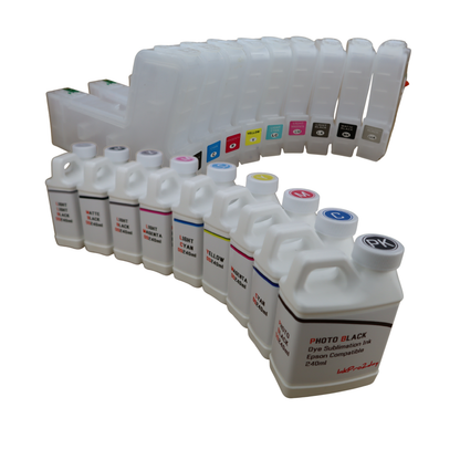 9-240ml bottles Dye Sublimation Ink 9- 280ml T850 Refillable Ink Cartridges for Epson SureColor P800 printer