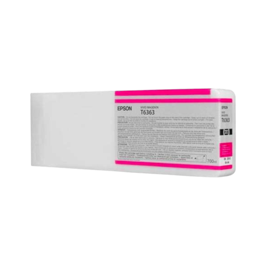 Vivid Magenta T636300 Remanufactured Pigment Ink Cartridge 700ml for Epson Stylus Pro 7890 9890 Printers