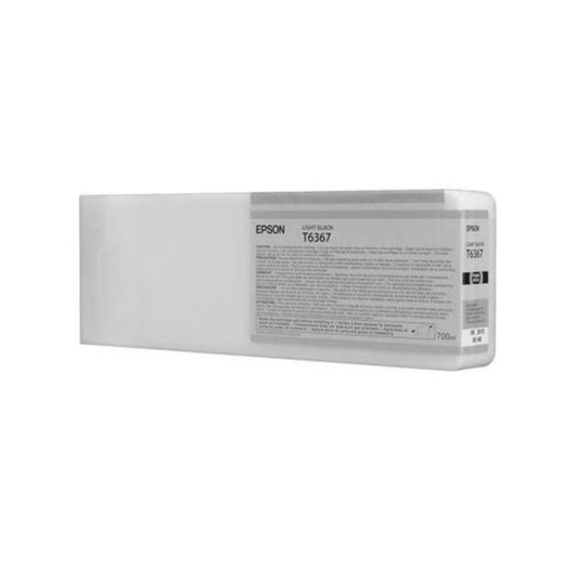Light Black T636700 Remanufactured Pigment Ink Cartridge 700ml for Epson Stylus Pro 7890 9890 Printers