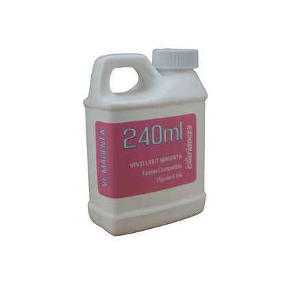 Vivid Light Magenta 240ml bottle compatible UltraChrome HDX Pigment Ink for Epson SureColor P800 Printer