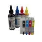 4 100ml bottles Dye Sublimation Ink 4 Refillable Ink Cartridges for Epson WorkForce WF-7010 WF-7510 WF-7520 printers