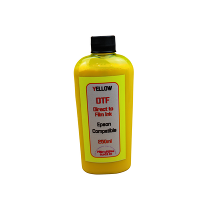 Yellow 250ml bottle DTF Direct to Film Ink for Epson printers or printers with Epson Print Head