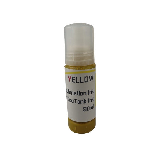 Yellow 90ml bottle Dye Sublimation Ink for Epson EcoTank Pro ET-16600 ET-16650 printers