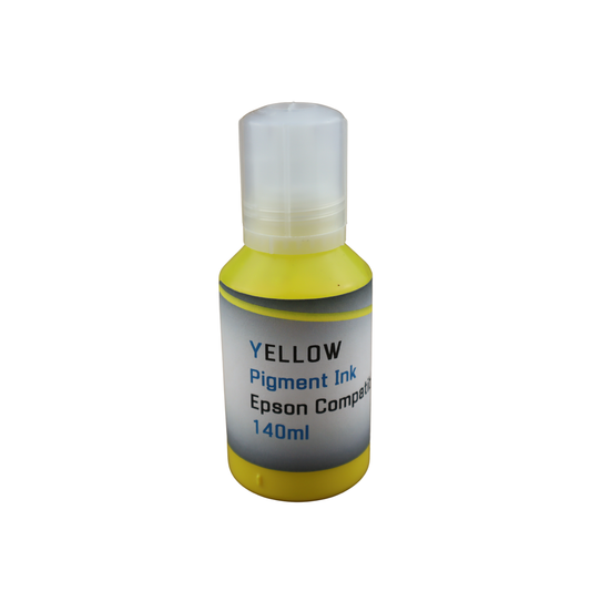 Yellow 140ml bottle Pigment Ink for Epson EcoTank Pro ET-16600 ET-16650 printers
