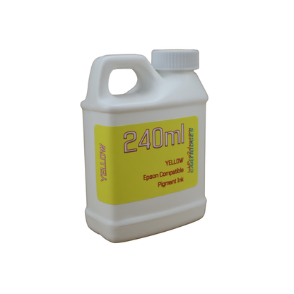 Yellow 240ml bottle compatible UltraChrome HDX Pigment Ink for Epson SureColor P800 Printer