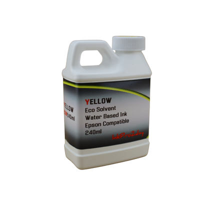 Yellow 240ml bottle Eco Solvent Water Based Ink for Epson Epson Stylus Photo R2880 printer