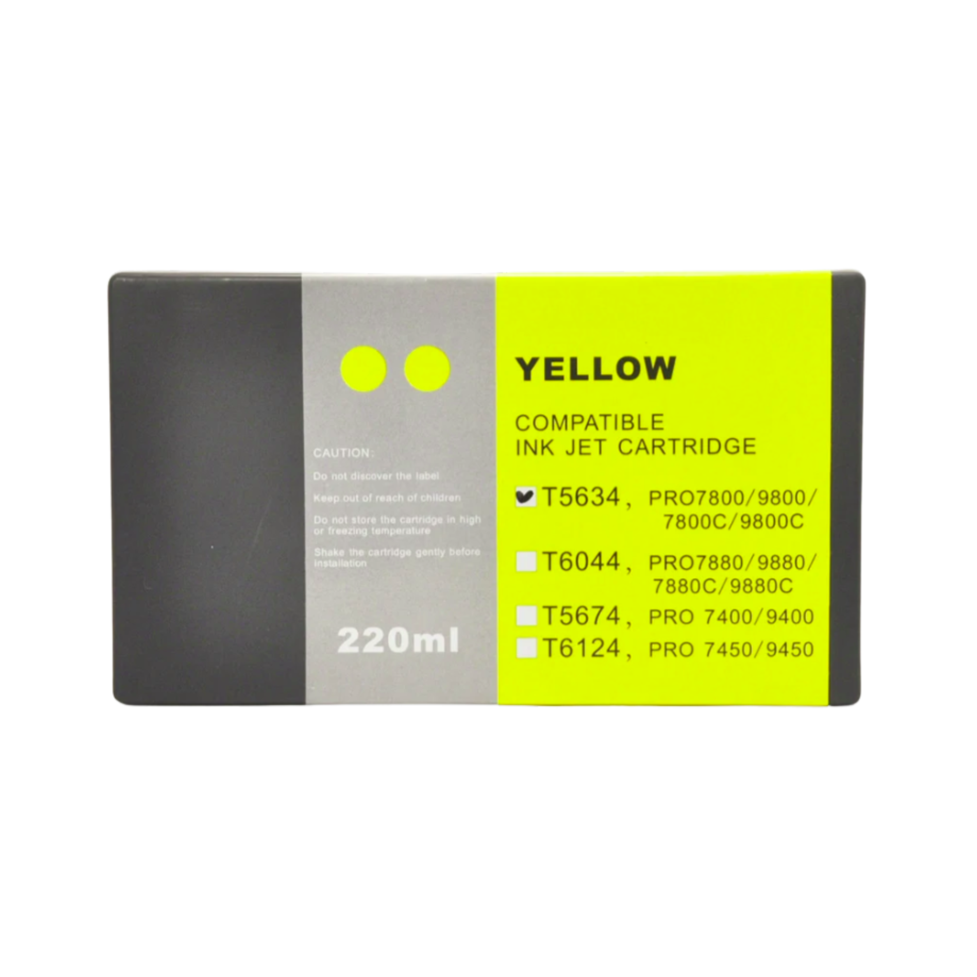 Yellow T603 remanufactured Pigment Ink Cartridge for Epson Stylus Pro 7800 9800 Printer