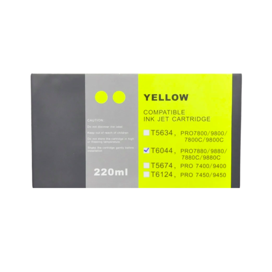 Yellow T603 remanufactured Pigment Ink Cartridge for Epson Stylus Pro 7880 9880 Printer