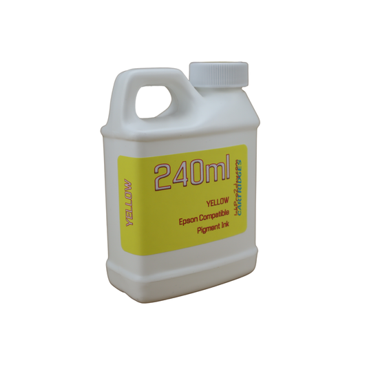Yellow 240ml bottle Pigment Ink for Epson WorkForce WF-7110 WF-7610 WF-7620 printers