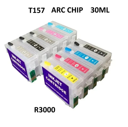 EMPTY For R3000 ,157 with ARC chip T157,  INK empty Ink Cartridge.