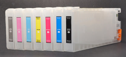 7pcX300 Refillable UltraChrom K3 Ink Cartridge for Epson 4000/7600/9600 Printers.